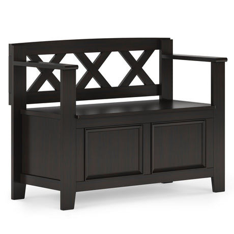 Amherst - Small Transitional Entryway Storage Bench - view 10