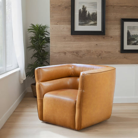 Callan - Swivel Chair - Tan by Ashcroft Furniture | Bel Furniture