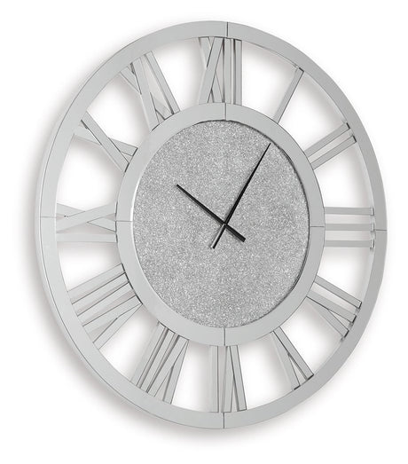 Reinport - Mirror - Wall Clock by Signature Design by Ashley® | Bel Furniture