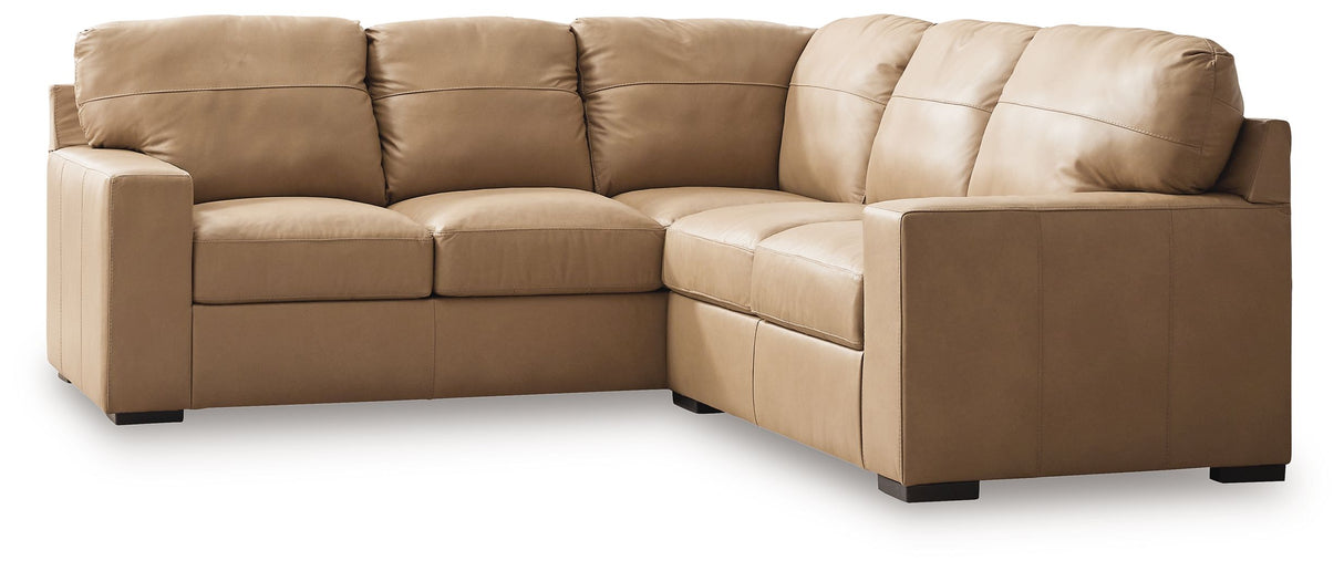 Bandon - Sectional Light Brown 2 Pc. Left Arm Facing Loveseat Sectional by Signature Design by Ashley® | Bel Furniture