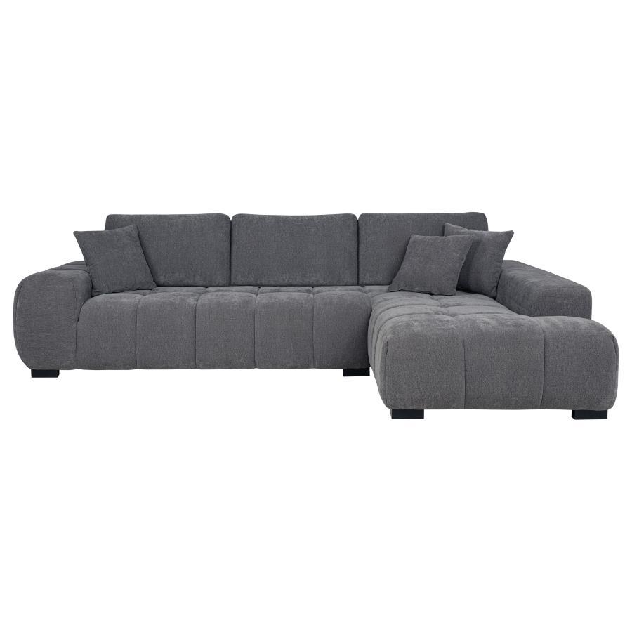 Octavia - Upholstered Sectional Chaise Sofa by Coaster Fine Furniture | Bel Furniture