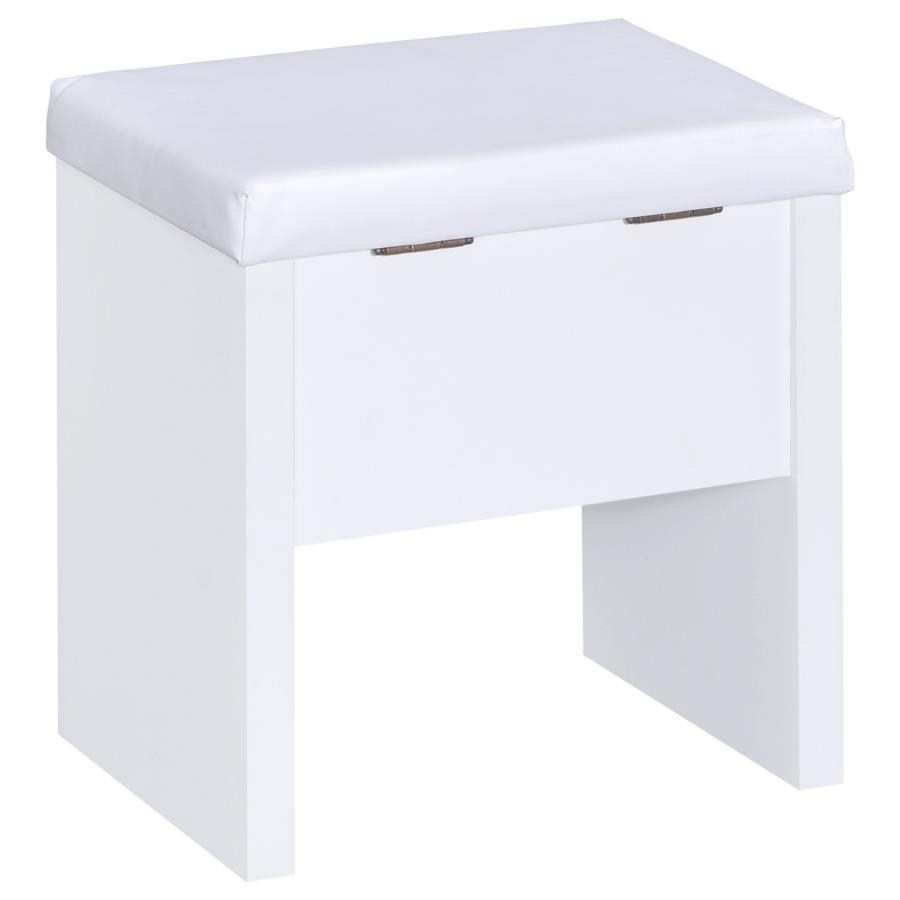 Harvey - 2-piece Vanity Set with Lift-Top Stool by CoasterEssence | Bel Furniture
