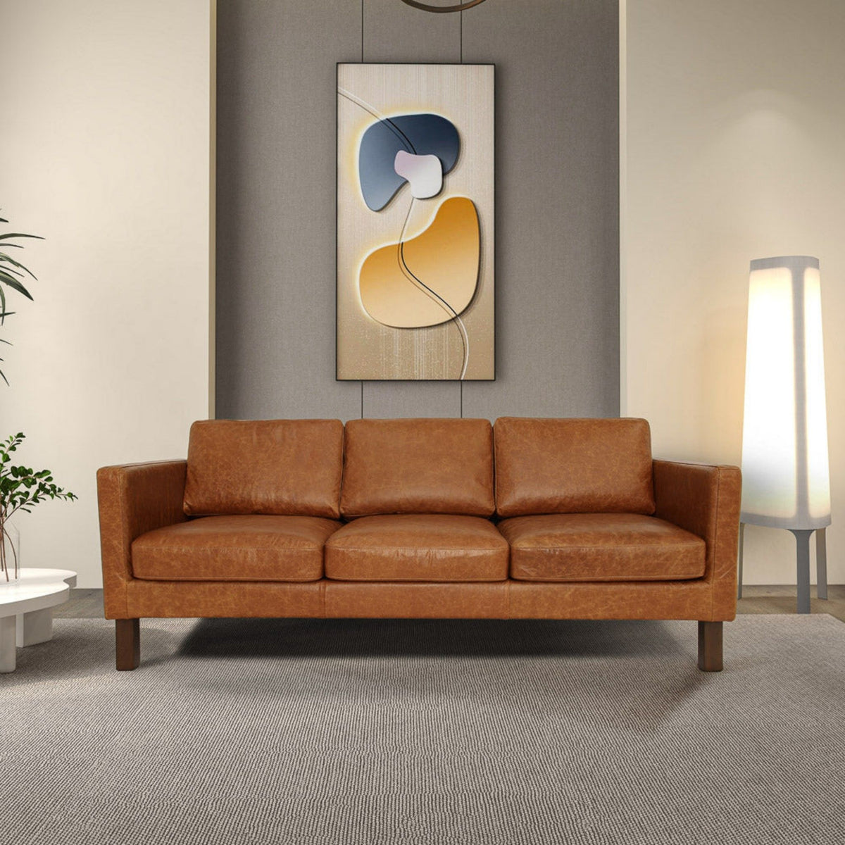 Memphis - Waxy Sofa - Cognac - view 2