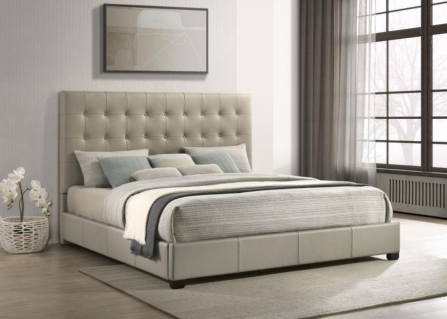 Medley - Genuine Leather Platform Bed