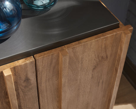 Quintavious - Accent Cabinet - Brown / Charcoal - view 3