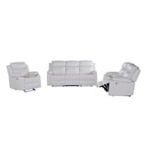 Blanche - Console Reclining Loveseat With LED Lights