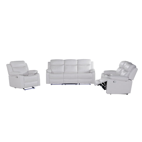 Blanche - Reclining Set With LED Lights With Pillow Top Arms