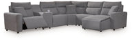 Modmax II - Reclining Sectional - Salt And Pepper
