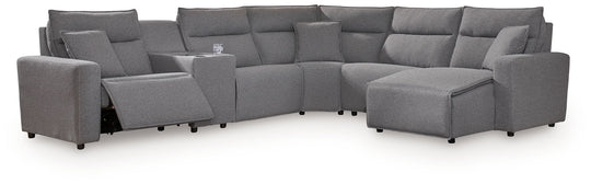 Modmax II - Reclining Sectional - Salt And Pepper