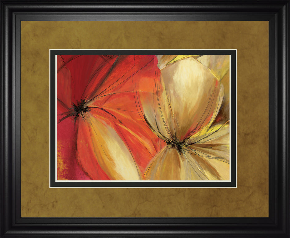 Sharing The Spotlight By Alison Pearce - Framed Print Wall Art - Red