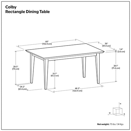 Colby - Dining Table, Contemporary - view 9