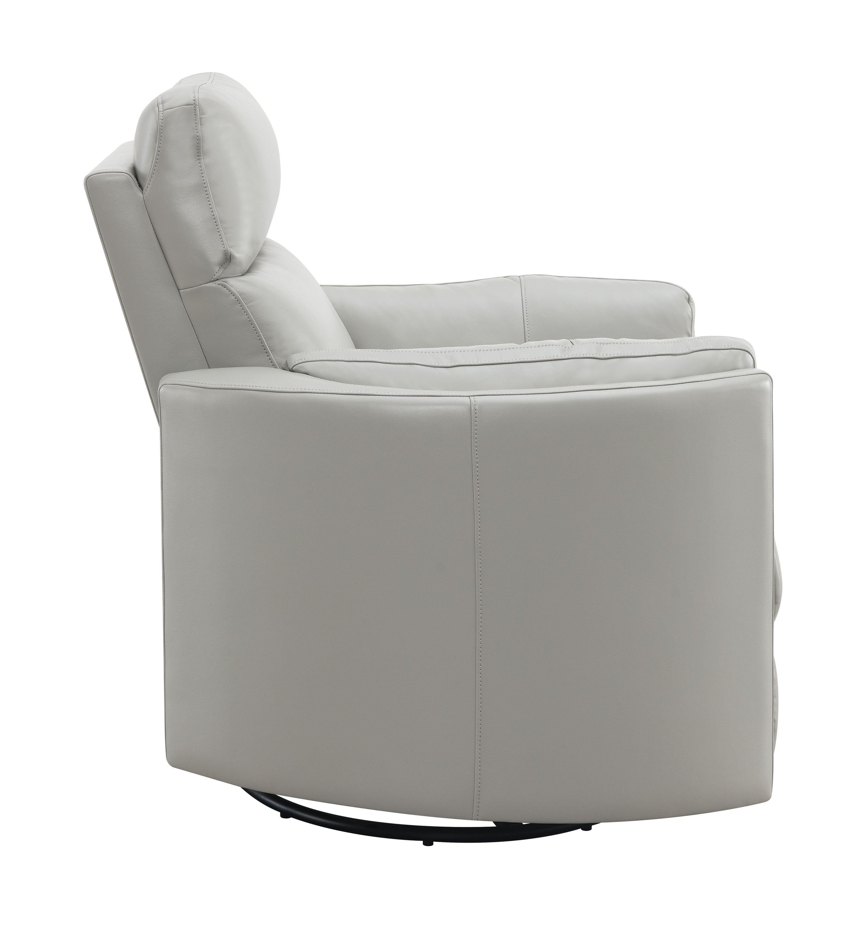 Sagen - Chenille Glider Recliner With Swivel