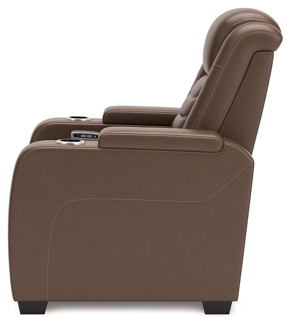 High Impact - Tobacco - Power Recliner / Adj Headrest