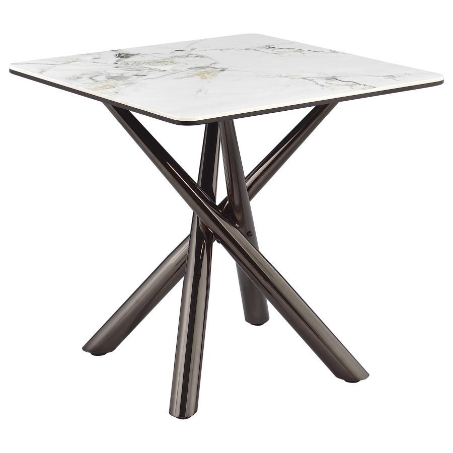 Carvell - Square Sintered Stone Table by Coaster Fine Furniture | Bel Furniture