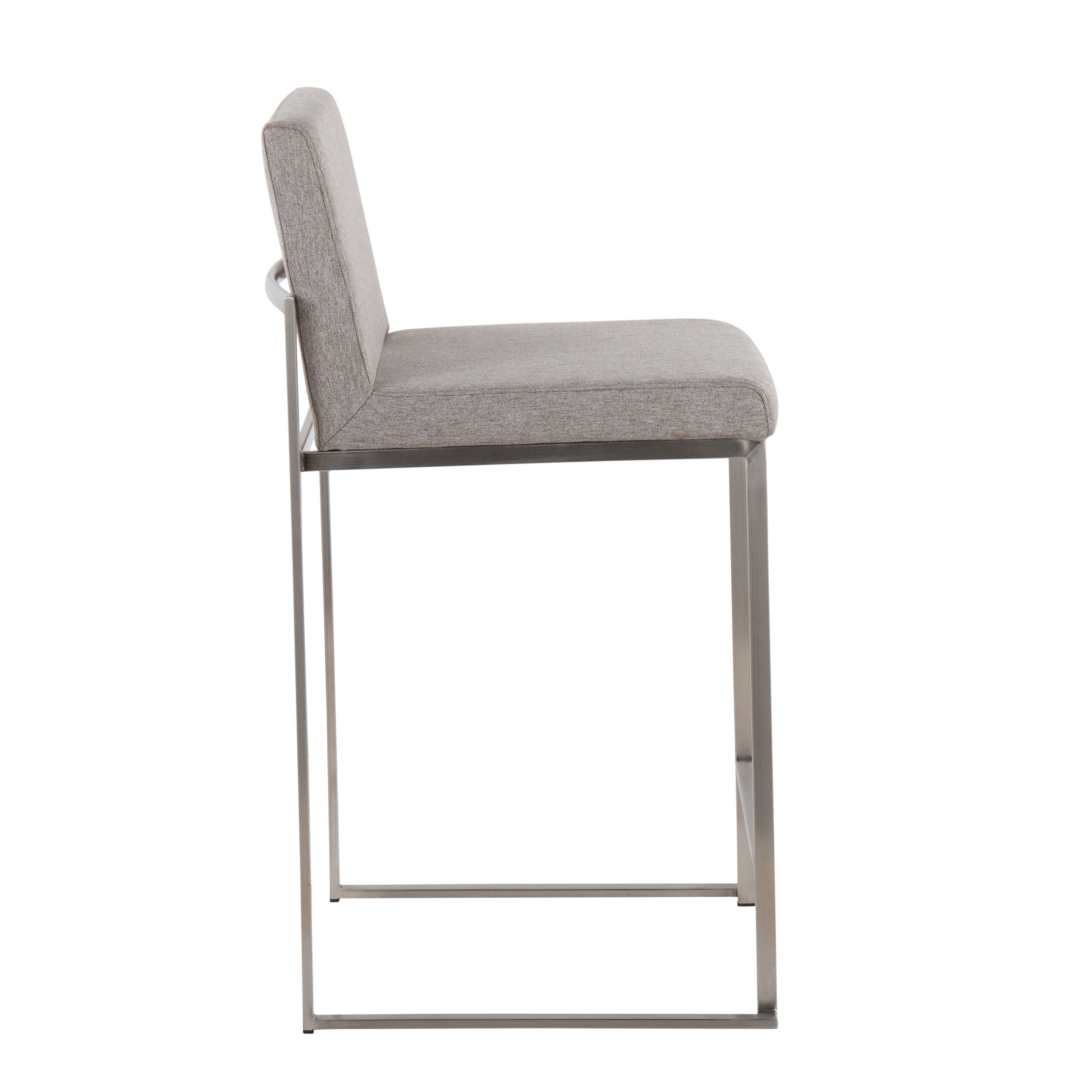 Fuji - Contemporary High Back Counter Stool, Functional Design