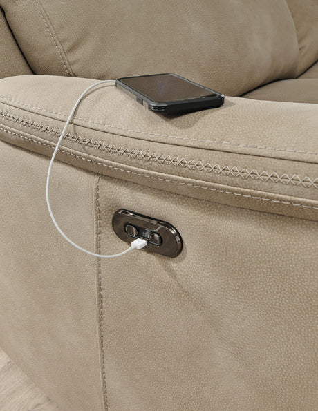 Next-Gen Durapella - Reclining Power Loveseat With Console - view 11