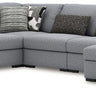 Bealton - Sectional Gray 6 Pc. Right Arm Facing Corner Chaise Sectional by Benchcraft® | Bel Furniture