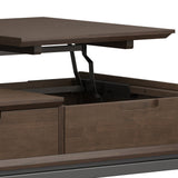Banting - Lift Top Coffee Table - Walnut Brown by Simpli-Home | Bel Furniture