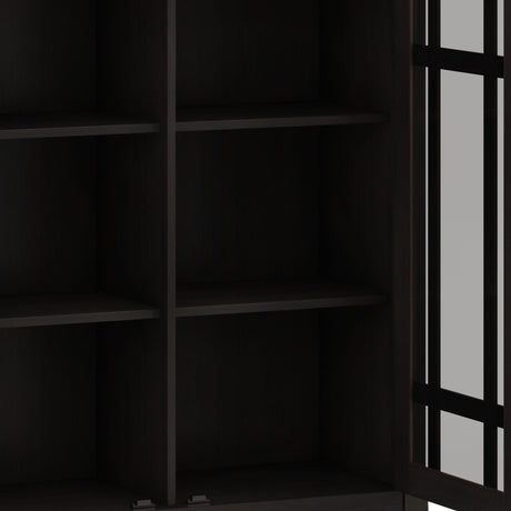 Bedford - Medium Storage Cabinet - Hickory Brown by Simpli-Home | Bel Furniture