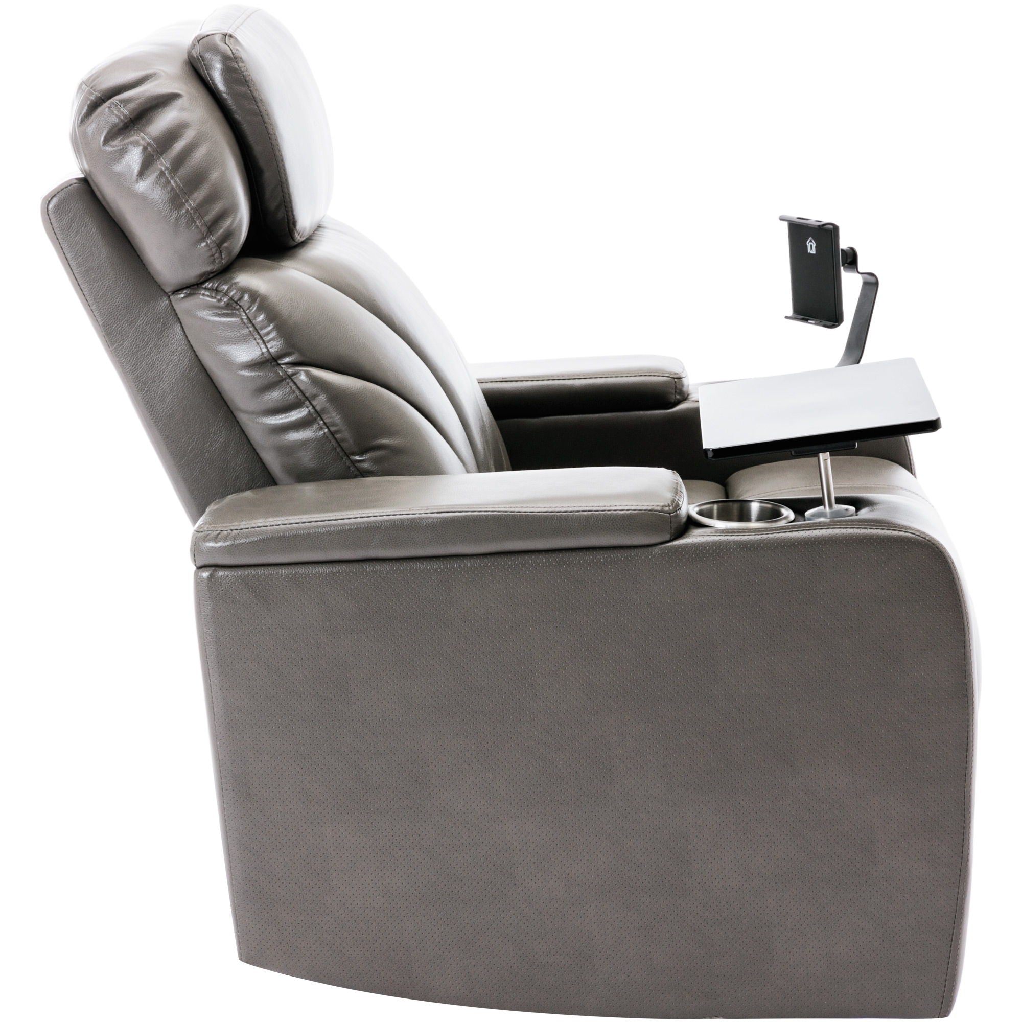 Power Motion Recliner With USB Charging Port And Hidden Arm Storage, Home Theater Seating With Convenient Cup Holder Design, And Stereo