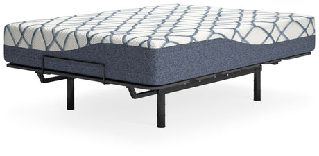 12 Inch Chime Elite 2.0 - White / Blue - California King Mattress by Sierra Sleep® by Ashley | Bel Furniture