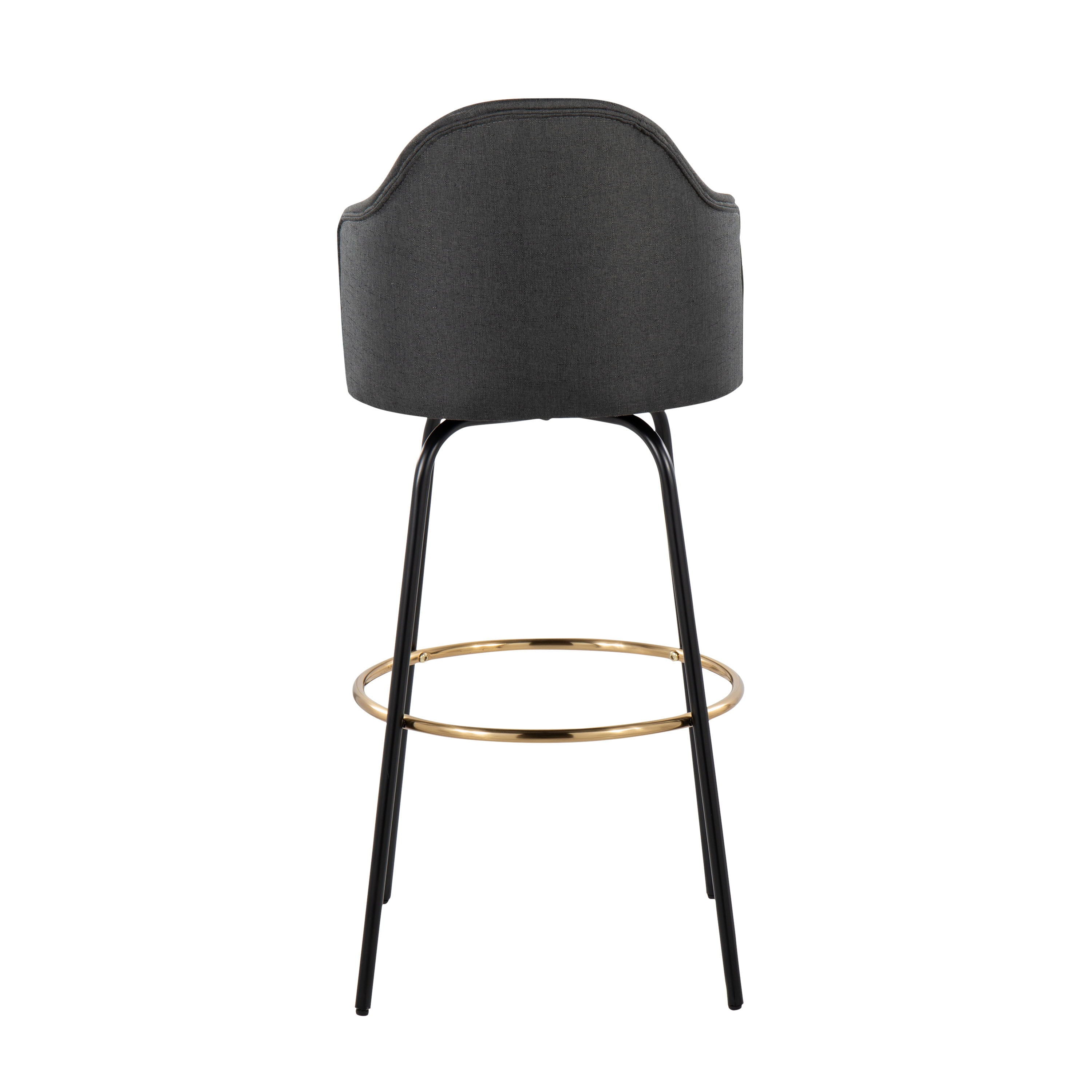 Ahoy - Contemporary Fixed Height Bar Stool Round Footrest (Set of 2)