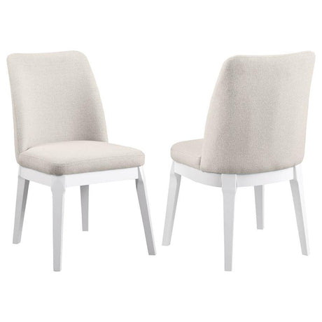 Carissa - Upholstered Dining Side Chair (Set of 2) Beige by Coaster Fine Furniture | Bel Furniture