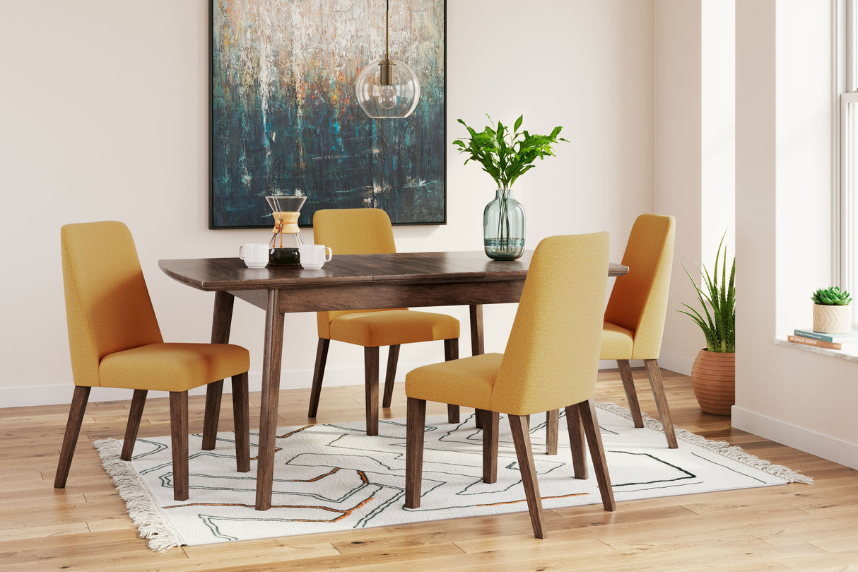 Lyncott - Butterfly Extension Table Set Dark Brown 5 Pc. Butterfly Extension Table, 4 Chairs by Signature Design by Ashley® | Bel Furniture