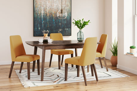 Lyncott - Butterfly Extension Table Set Dark Brown 5 Pc. Butterfly Extension Table, 4 Chairs by Signature Design by Ashley® | Bel Furniture