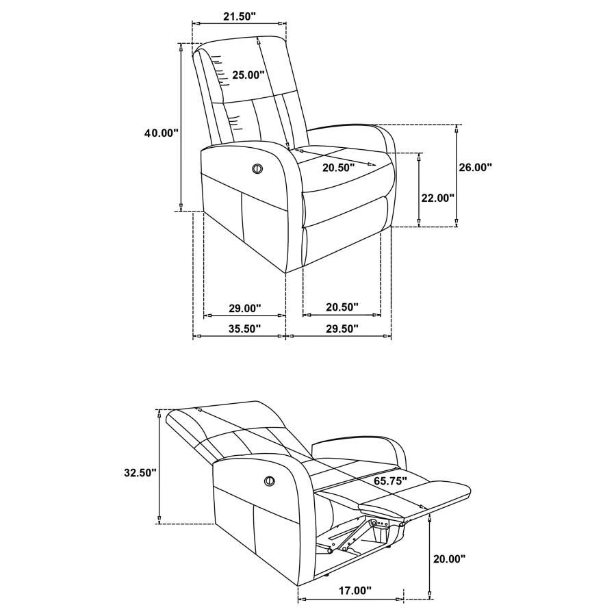 Grant - Upholstered Power Recliner Chair