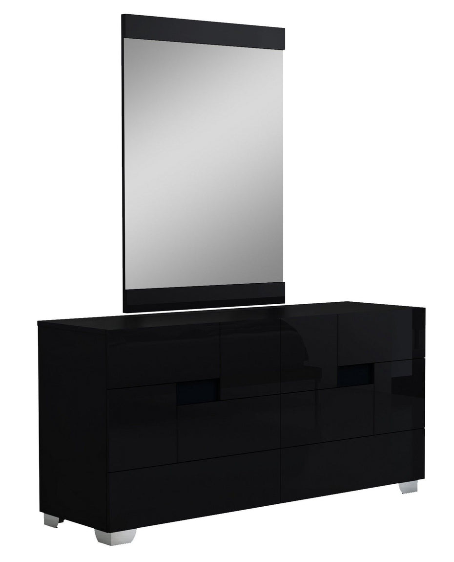 Superb High Gloss Dresser - Black