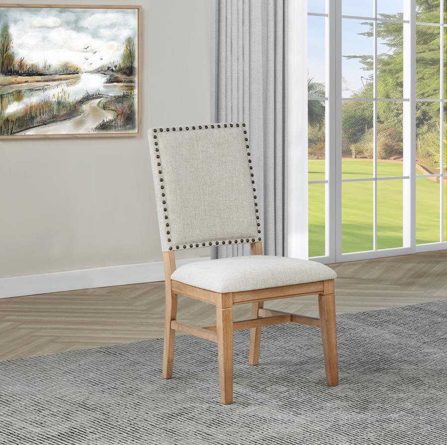 Middleton - Upholstered Dining Side Chair Beige (Set of 2) - Natural by Coaster Fine Furniture | Bel Furniture