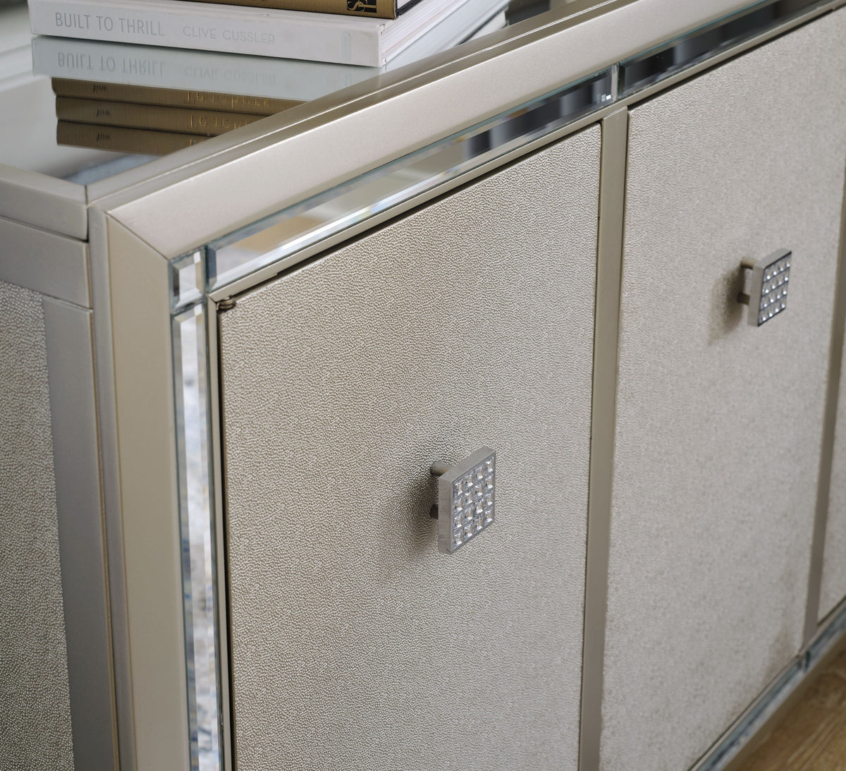 Chaseton - Champagne - Accent Cabinet by Signature Design by Ashley® | Bel Furniture