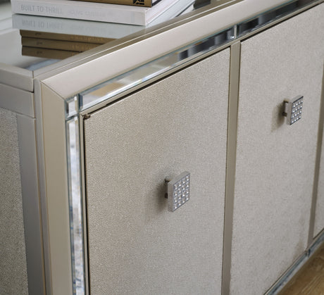 Chaseton - Champagne - Accent Cabinet by Signature Design by Ashley® | Bel Furniture