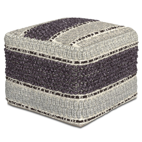 Grady - Handcrafted Square Pouf
