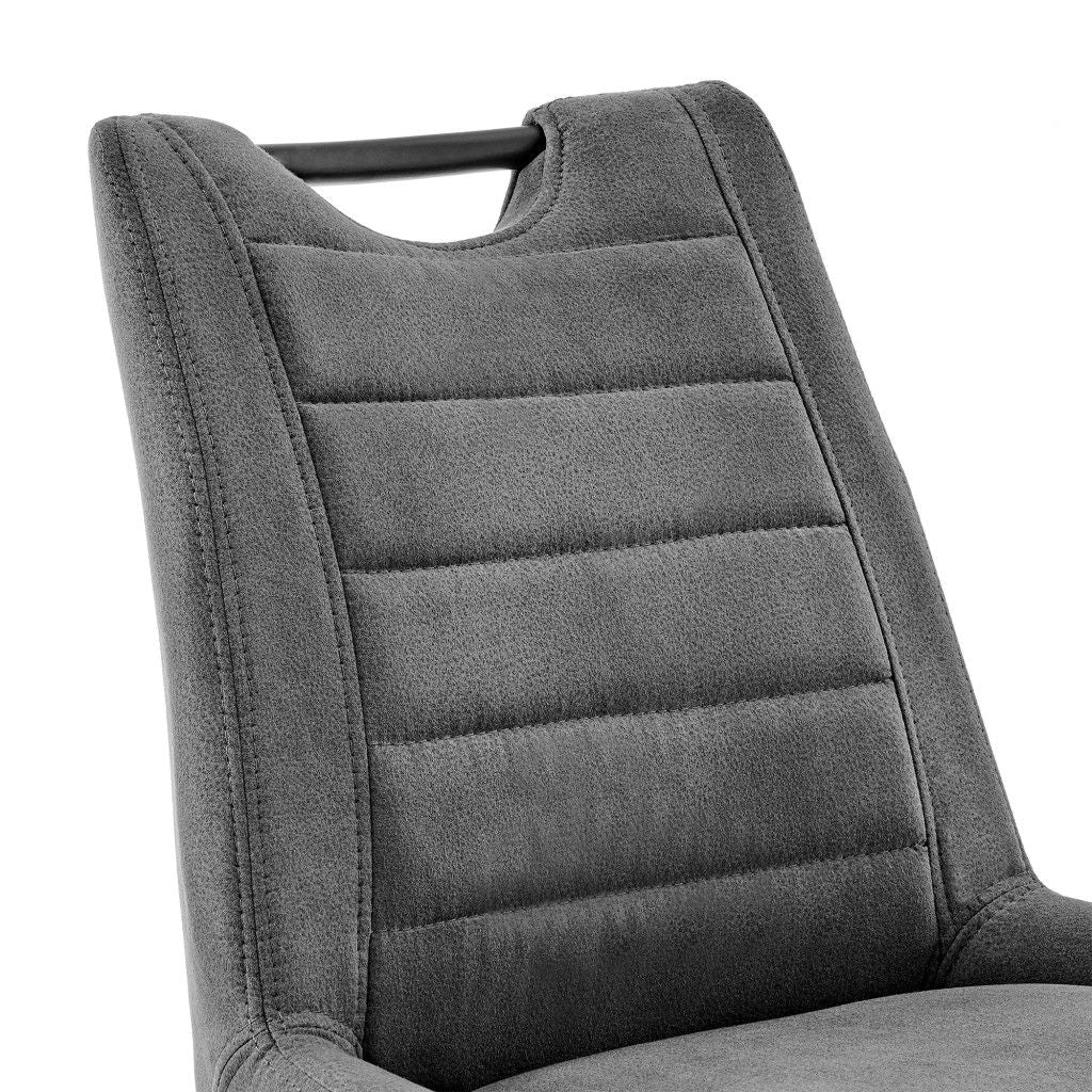 42" Bar Height Bar Chair - Charcoal / Black