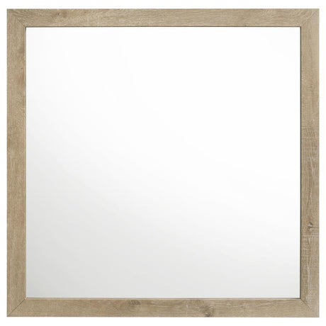 Oakglen - Dresser Mirror - Weathered Oak by Coaster Fine Furniture | Bel Furniture