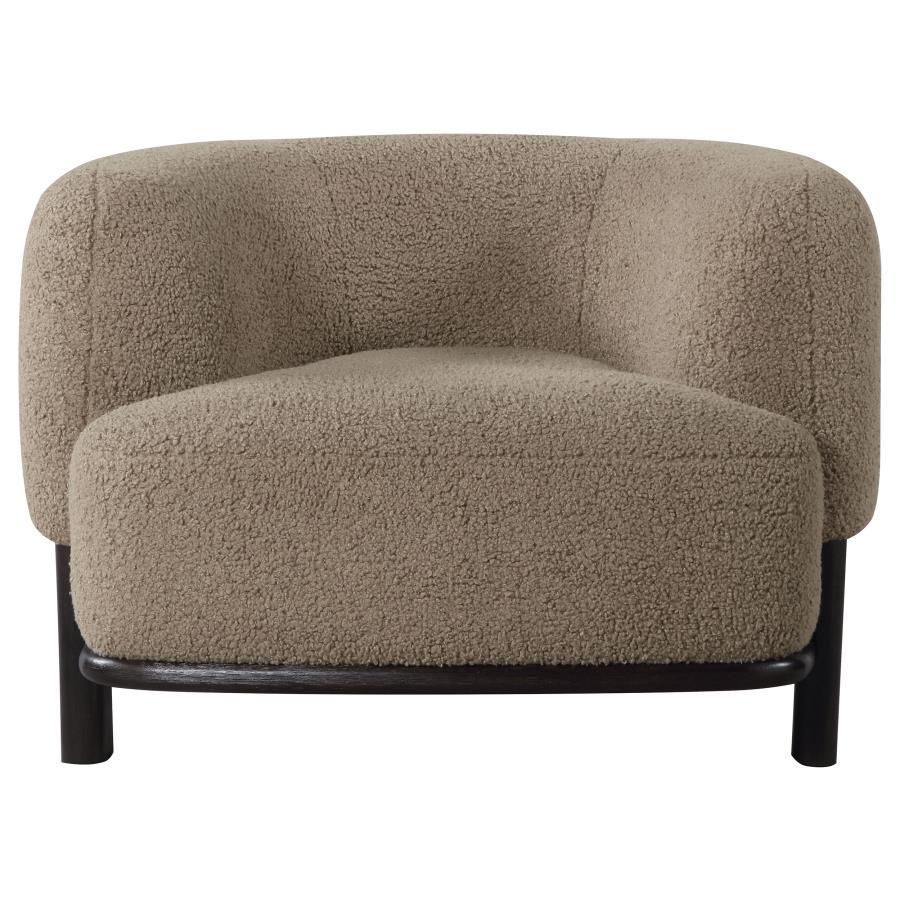 Lawler - Upholstered Barrel Back Accent Chair by CoasterEveryday | Bel Furniture