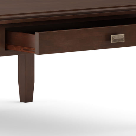 Artisan - Square Coffee Table - Russet Brown by Simpli-Home | Bel Furniture