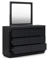Londer - Black - Dresser And Mirror by Millennium® by Ashley | Bel Furniture