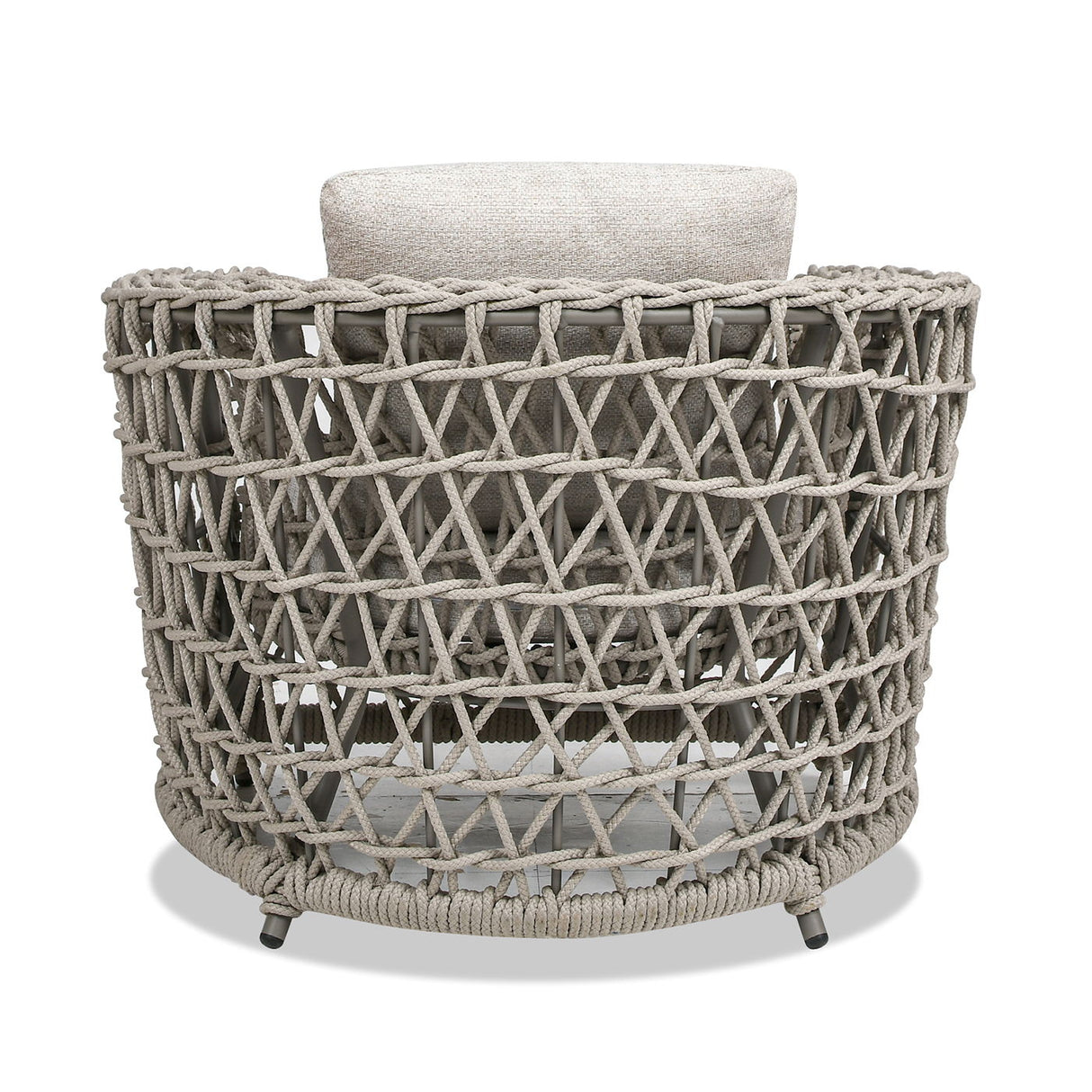 Everly - Frame Barrel Deep Seating Patio Arm Chair Axroma Olefin - Oat Beige by Jennifer Taylor Home | Bel Furniture