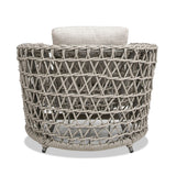 Everly - Frame Barrel Deep Seating Patio Arm Chair Axroma Olefin - Oat Beige by Jennifer Taylor Home | Bel Furniture