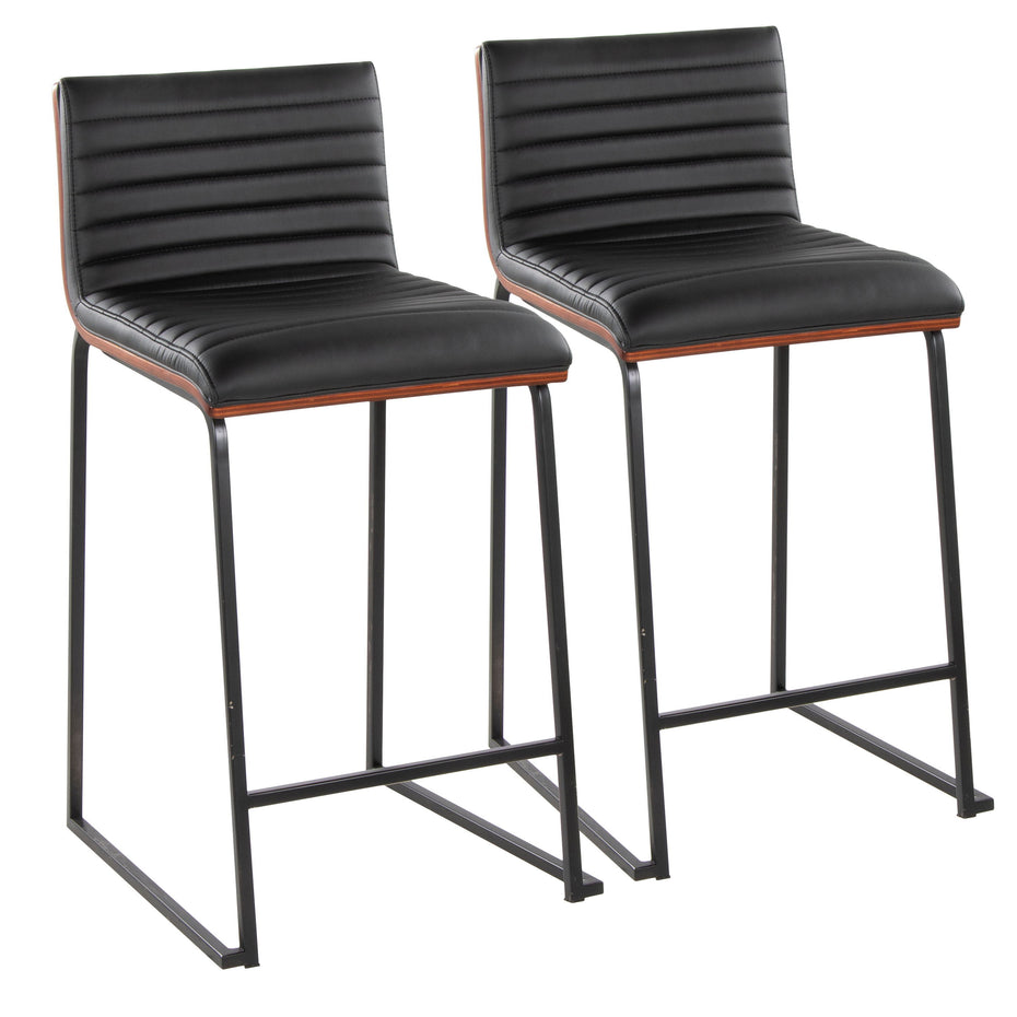 Mason Mara - Contemporary Fixed Height Quality Counter Stool (Set of 2)