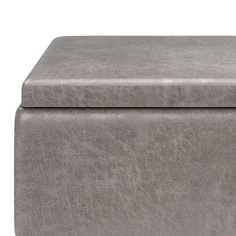 Owen - Tray Top Small Coffee Table Upholstered Storage Ottoman - view 12