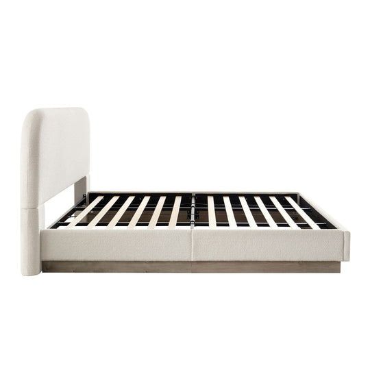 Linton - Upholstered Platform Bed With Curved Headboard