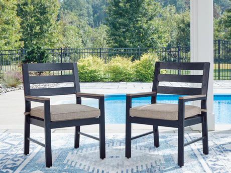 East Beach - Arm Chair With Cushion (Set of 2) - Blue - view 4