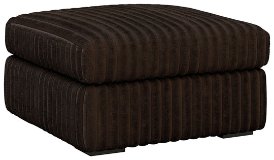 Midnight-Madness - Oversized Accent Ottoman Black by Signature Design by Ashley® | Bel Furniture