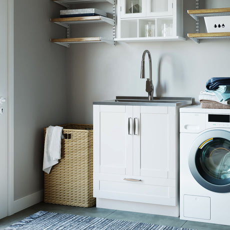 Reed - Deluxe Laundry Cabinet With Pull-Out Faucet And Stainless Steel Sink - view 13