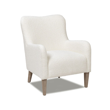 Nimbus - Curved Accent Chair - Ivory White - view 4