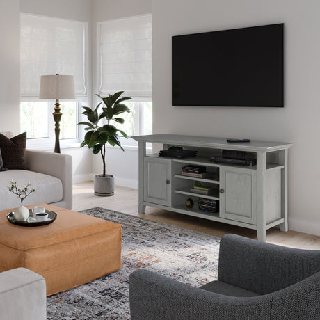 Amherst - TV Media Stand, Handcrafted by Simpli-Home | Bel Furniture